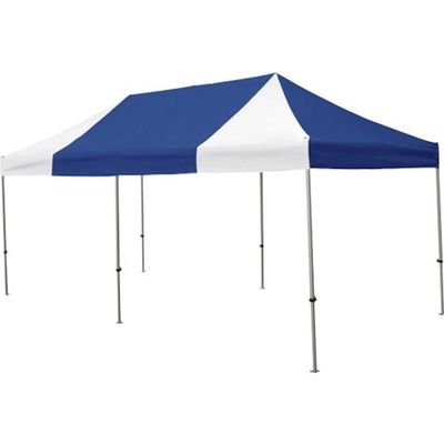 さくらコーポレーション さくら かんたんてんと 3.0m×6.0スチール&アルミ複合フレーム 青白 KA/8W-BW 1台 338-1965（直送品）