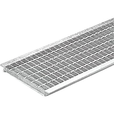 カネソウ スチール製グレーチング 滑り止め模様付 歩道U字溝用 クッション付 HXUM-P-21219 1枚 337-5833（直送品）