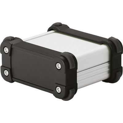 タカチ電機工業 タカチ コーナーガード付アルミケースIP65防水タイプ シルバー/ブラック EXW15-5-15SB 1台 202-0887（直送品）