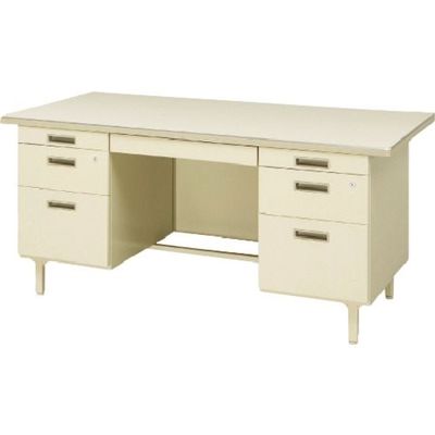 トヨセット トヨスチール 両袖デスク(旧JISタイプ) 100CG-831N 1台 197-8201（直送品）