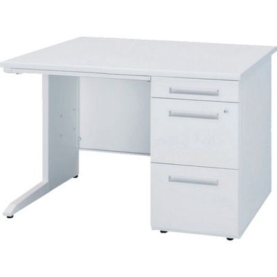 トヨセット トヨスチール 右片袖机 間口1000×奥行700×高さ720 ホワイト 50SBH-107ARWW 1台 135-3139（直送品）