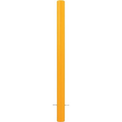 カネソウ 車止め スチール製 焼付塗装 固定式 先付タイプ Eシリーズ EC0785N-K(Y) 1本 268-6298（直送品）