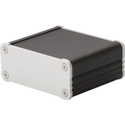 タカチ電機工業 タカチ アルミ押出材ケース ブラック/シルバー EX11-3-12BS 1台 201-2897（直送品）