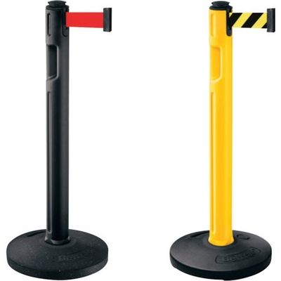 SUGATSUNE (290048892)80ー5000R―BK―FY屋外用ベルトパーテーション 80-5000R-BK-FY 1個（直送品）