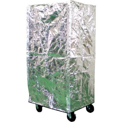 保冷カゴ台車カバー(キープサーモフィルム) 1150mm×850mm×1500mmH ファスナー2か所付 KTF11585150 1枚（直送品）