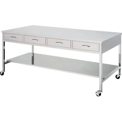 テラオカ アネックス ステンレス製作業台 YSSー180(片面引出付) 10-1703-73 1台 857-0544（直送品）