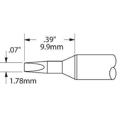 オーケー・インターナショナル メトカル Metcal CVシリーズ チップカートリッジ CVC-6CH0018S 1本 232-0790（直送品）