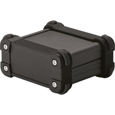 タカチ電機工業 タカチ コーナーガード付アルミケースIP65防水タイプ ブラック EXW15-5-11BB 1台 201-6128（直送品）