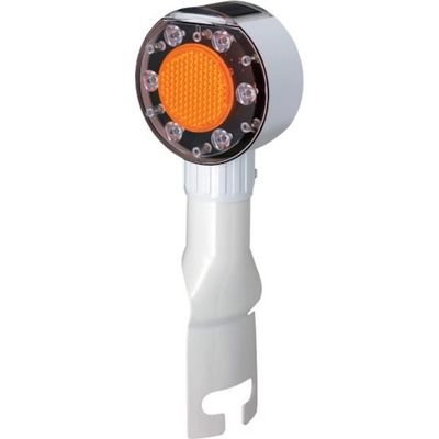 積水樹脂 積水 自発光視線誘導標 フラッシュデリ ガードレール添加式(差込式) 反射体 蛍光橙 FDーRYー2R114 1式（直送品）