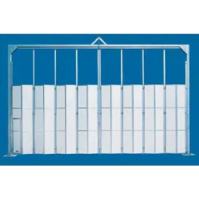 ゲート工業 門型パネルゲート 高さ4.5mX間口14.4m 全面パネル KG4-3P-144 1台 378-0594（直送品）