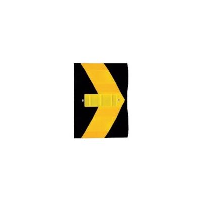 積水樹脂 積水 線形誘導標 ガードフレックス フレキシブルプリズム反射シートタイプ B種・C種用 黒地 GBー4H 1個 355-6195（直送品）