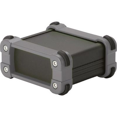 タカチ電機工業 タカチ コーナーガード付アルミケースアルミパネルタイプ ブラック/グレー EXP9-6-10BG 1台 201-4494（直送品）