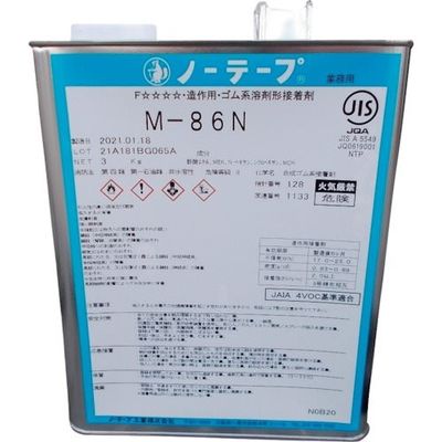 ノーテープ工業 ノーテープ Mー86N(3kg) 30400086 1セット(6缶) 337-9546（直送品）
