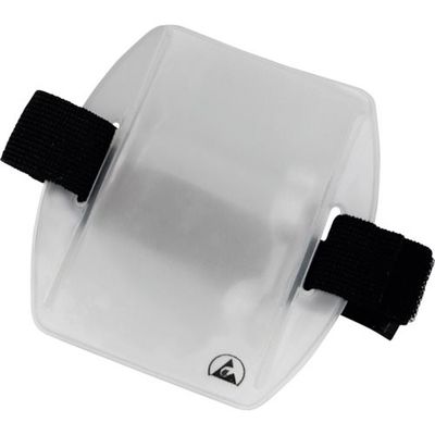 DESCO JAPAN 静電気対策ネームカードホルダー 腕章タイプ 60mmX85mm 35193 1個 111-4372（直送品）