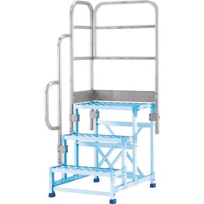 アルインコ 作業台CSBCー396S用 正面付片手すりセット CSBT39BL 1セット 144-0464（直送品）