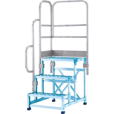 アルインコ 作業台CSBCー376S用 正面付片手すりセット CSBT37BL 1セット 144-0479（直送品）