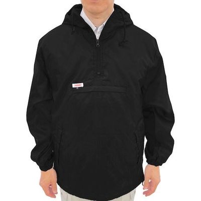 トーマセンイ TEAGLES 17355 フード付き中綿キルトかぶりヤッケ ブラック4L BK 4L 1枚 454-1616（直送品）