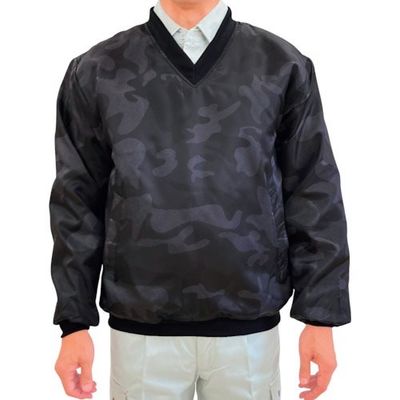 トーマセンイ TEAGLES 14695 Vネック中綿キルトヤッケ ブラック迷彩4L CAMO 4L 1枚 454-1593（直送品）