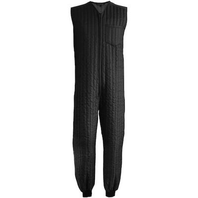 トーマセンイ TEAGLES 11070 中綿キルトインナーつなぎ ブラック4L BK 4L 1枚 454-1609（直送品）