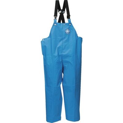 阪神素地 ハンシン RAー98 サロペット 前ファスナー ブルー M RA-98BL-M 1着 132-7832（直送品）