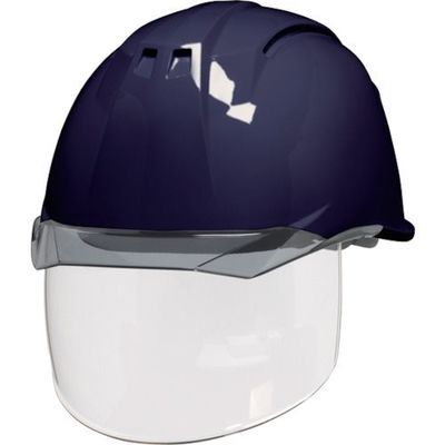 DIC 透明バイザーヘルメット(シールド面付) AA11EVOーCSW KP 紺/スモーク AA11EVO-CSW-HA6-KP-K/S（直送品）