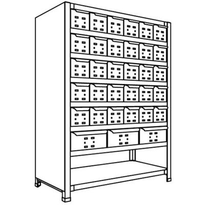 日本ファイリング NF 引出し付軽量物品棚W900D450H1200F8 LA43S-78 1台 135-3942（直送品）
