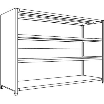 日本ファイリング NF 背板・側板付軽量物品棚W1800D600H1200F4 LA46L-24 1台 136-3457（直送品）