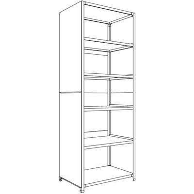 日本ファイリング NF 背板・側板付軽量物品棚W900D600H2400F6 LA83L-26 1台 136-0229（直送品）