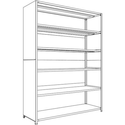 日本ファイリング NF 背板・側板付軽量物品棚W1800D600H2400F6 LA86L-26 1台 136-0225（直送品）