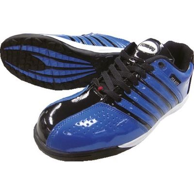 富士手袋工業 富士手袋 エナメル セーフティスニーカー 紐式 ブルー 25.0cm 5008-BL-25.0 1足 198-0784（直送品）