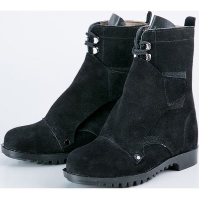 ノサックス 溶接・炉前作業用安全靴 長編上カバー付 HR207K 25.5CM HR207K-255 1足 134-3006（直送品）