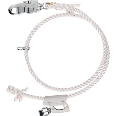 ジェフコム JEFCOM ワークポジショニング用ロープ(軽量タイプ) WP-200FCS-WT 1本 407-8661（直送品）