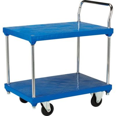 岐阜プラスチック工業 リス 樹樹脂製台車 106168 リスキャリー90・60(大)2段片袖 9060L2DS1 1個 278-0290（直送品）