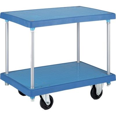 岐阜プラスチック工業 リス コンテナ台車 541853 バンパーキャリー90・60(大)2段袖無B B9060L2DS0B 1台（直送品）