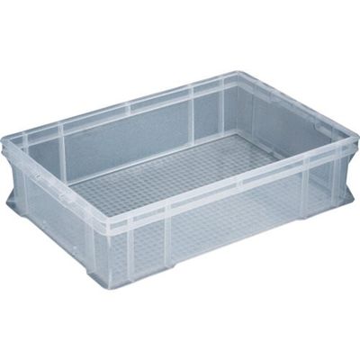 岐阜プラスチック工業 リス ボックス型コンテナ 602431 B型プラテナーBー56ー2透明 B562T 1個 278-0580（直送品）