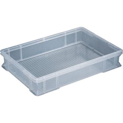 岐阜プラスチック工業 リス ボックス型コンテナ 602448 B型プラテナーBー56ー3透明 B563T 1個 278-0329（直送品）