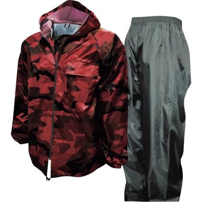 トオケミ 迷彩ネオレインワールド レッド 4105-CM RED L 1着 250-6174（直送品）