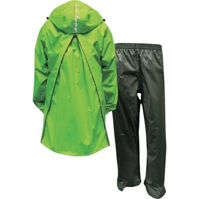 トオケミ 上下組レインスーツ アリアバックパッカー ライム 7890-BP LIME LL 1着 246-3792（直送品）