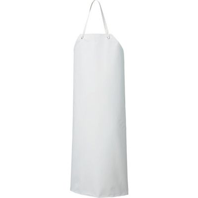 船橋 ビニロンエプロン 胸 ホワイト/グリーン Mサイズ AF-800E WH M 1枚 415-6526（直送品）