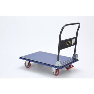 石川製作所 アイケー プレス製運搬車 折り畳みハンドル・フットブレーキ付タイプ 均等荷重300kg 316K 1台 126-4710（直送品）