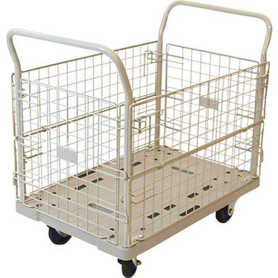 浅香工業 金象 プラキャリーラック金網付L大 フットブレーキ付 183639 1台 124-9608（直送品）