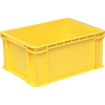 DICプラスチック DIC DA型コンテナDAー19 外寸:W434×D354×H195 黄 DA-19 Y 1個 135-3116（直送品）