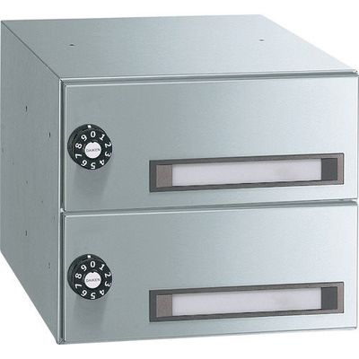 ダイケン ポステック CSPー205B型(静音ダイヤル錠・防滴仕様) 2戸用ユニット CSP-205B-2D 1台 162-3732（直送品）