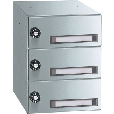 ダイケン ポステック CSPー205B型(静音ダイヤル錠・防滴仕様) 3戸用ユニット CSP-205B-3D 1台 162-3733（直送品）