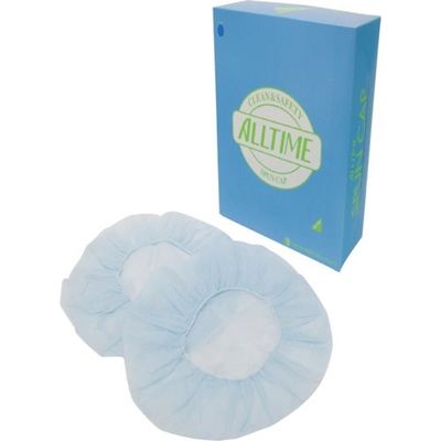 シンワ 東京メディカル スパンキャップ ブルー 100枚入 FG-253 1セット(800枚:100枚×8箱) 232-1596（直送品）