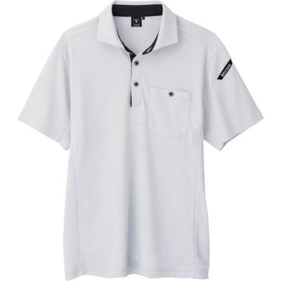 ジーベック XEBEC エコ制電半袖ポロシャツ6090ー22ーL シルバーグレー 6090-22-L 1着 384-2420（直送品）