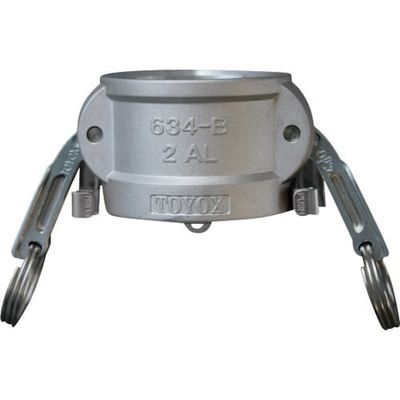 工場設備配管・各種機械組込用 カムロック ツインロックタイプカプラー ダストキャップ 1ー1/4インチ アルミ合金 634ーBLー1ー1/4（直送品）