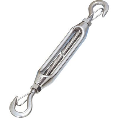 水本機械製作所 水本 ステンレス 枠式ターンバックル外れ止め付(フック&フック) 捻子径M20 TB-19HK 1個 418-5772（直送品）