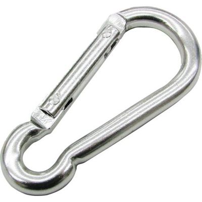 水本機械製作所 水本 アルミスナップフックBE型 シルバー 線径5.5mm 長さ60mm ALBE-6S 1個 418-5788（直送品）