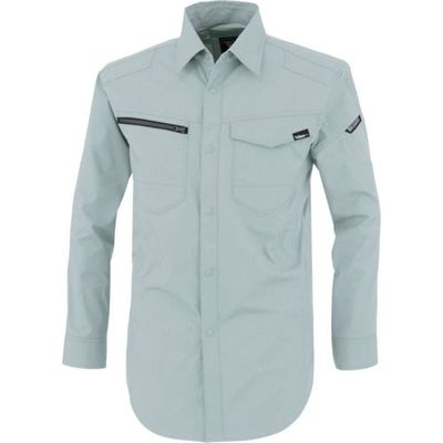 ジーベック XEBEC TCストレッチ長袖シャツ1713ー61ー3L モスグリーン 1713-61-3L 1着 384-3524（直送品）